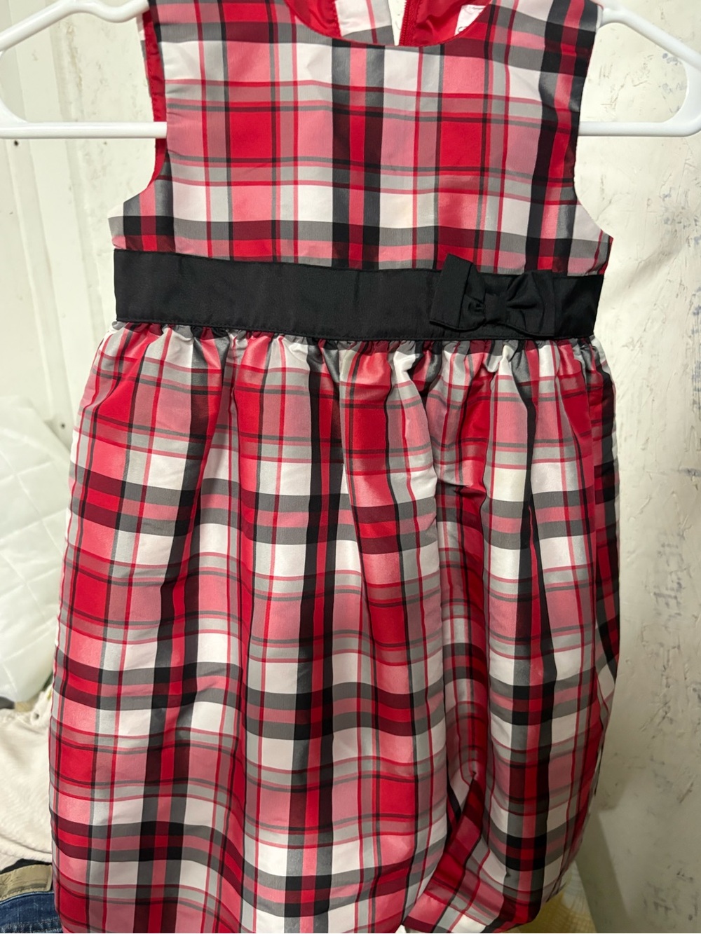 Carter's Red Black and White Plaid Dress